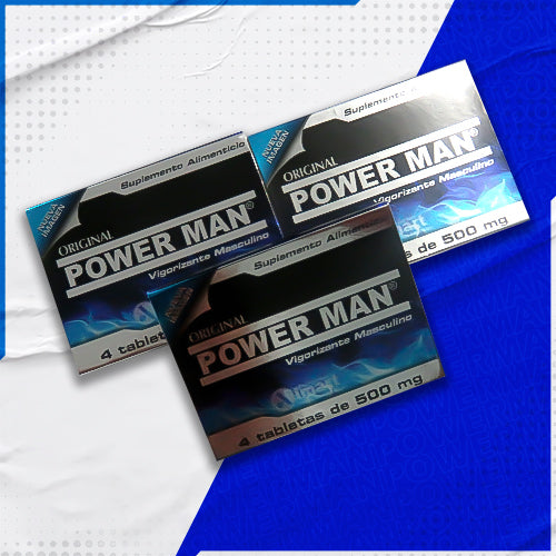 12 Pastillas Power Man Vigorizante Natural para Hombres - Fórmula con Maca, Jalea Real, Avena Sativa y Vitamina B | Suplemento para Potencia Masculina y Vitalidad, Energía y Rendimiento