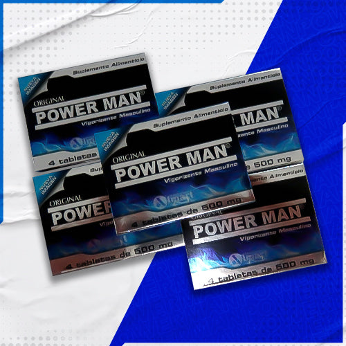 20 Pastillas Power Man Vigorizante Natural para Hombres - Fórmula con Maca, Jalea Real, Avena Sativa y Vitamina B | Suplemento para Potencia Masculina y Vitalidad, Energía y Rendimiento