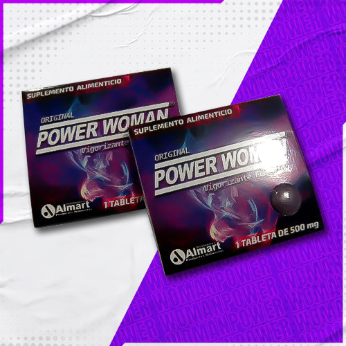 2 Pastillas Power Woman Vigorizante Natural para Mujeres - Fórmula con Maca, Jalea Real, Avena Sativa y Vitamina B | Suplemento para Potencia Femenina y Vitalidad, Energía y Rendimiento